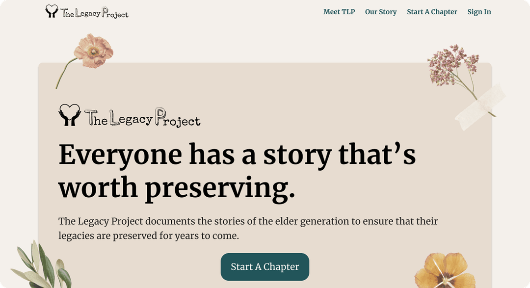 Website and Management System for The Legacy Project Logo